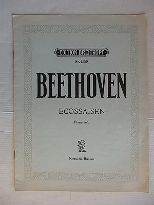 Bild des Verkufers fr L. van Beethoven - Ecossaisen fr Pianoforte zu 2 Hnden zum Verkauf von La Bouquinerie des Antres