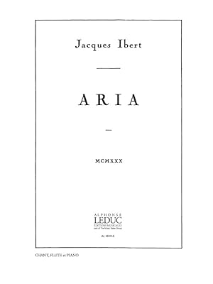 Bild des Verkufers fr Aria pour voix moyenne, flte et piano zum Verkauf von moluna