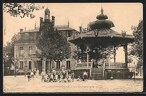 Carte postale Alfortville, La Mairie et le Kiosque