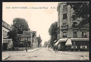 Carte postale Saint-Mandé, L`Avenue Ste-Marie