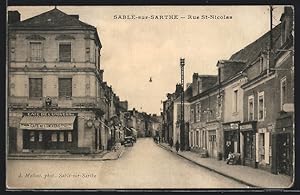 Carte postale Sable-sur-Sarthe, Rue Saint-Nicolas