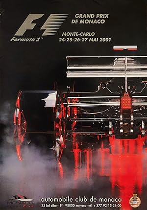 2001 Monaco Formula One poster - Grand Prix de Monaco