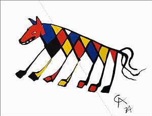 Beastie. Lithographie original / original lithograph from Alexander CALDER.