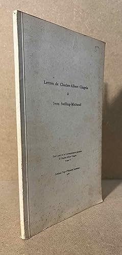 Immagine del venditore per Lettres de Charles-Albert Cingria a Sven Stelling-Michaud venduto da San Francisco Book Company