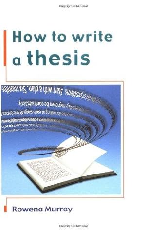 Seller image for How to Write a Thesis for sale by WeBuyBooks