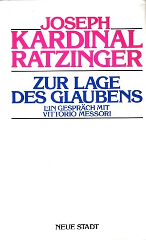 Seller image for Zur Lage des Glaubens : Ein Gesprch mit Vittorio Messori. [bers.: Gisela Zhrer] / Kirche in der Welt for sale by Versandantiquariat Nussbaum