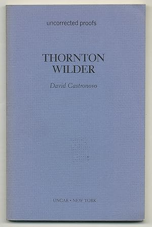 Bild des Verkufers fr Thornton Wilder zum Verkauf von Between the Covers-Rare Books, Inc. ABAA