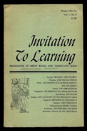 Immagine del venditore per Invitation to Learning: Discussions of Great Books and Significant Ideas - Vol. 1, No. 4, Winter 1951-52 venduto da Between the Covers-Rare Books, Inc. ABAA