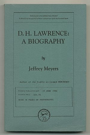 Seller image for D.H. Lawrence: A Biography for sale by Between the Covers-Rare Books, Inc. ABAA