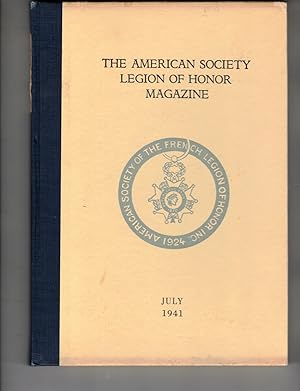 Seller image for American Society Legion of Honor Magazine (July, 1941, Vol. XII, No. 3) for sale by Wickham Books South