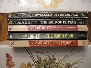 A. Merritt Economical Reading Lot - Five Paperback Book Lot (See Picture for Titles)