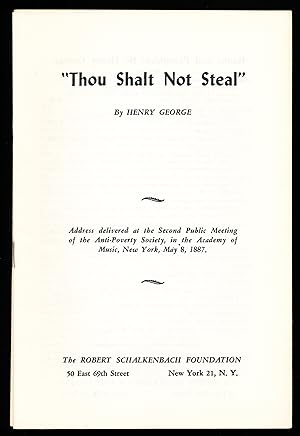 Immagine del venditore per THOU SHALT NOT STEAL venduto da Alkahest Books