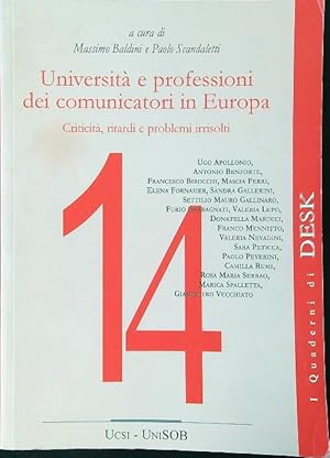Universita' e professioni dei comunicatori in Europa