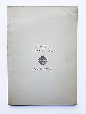 Seller image for Selected Writings for sale by William Allen Word & Image