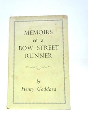 Seller image for Memoirs of a Bow Street Runner for sale by World of Rare Books