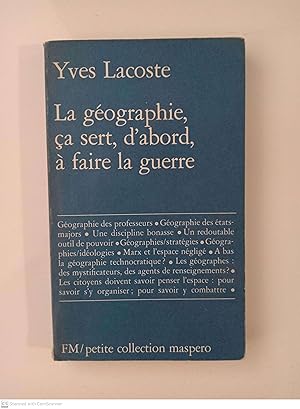 Image du vendeur pour La gographie, a sert, d'abord,  faire la guerre mis en vente par Llibres Capra