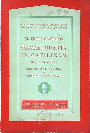 Seller image for Oratio Quarta in Catilinam for sale by Librodifaccia