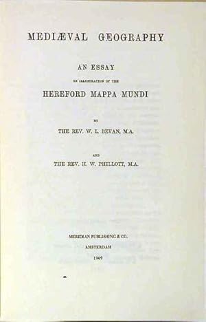 Immagine del venditore per Mediaeval Geography. An Essay in Illustrations of the Hereford Mappa Mundi. venduto da Tooley, Adams & Co.