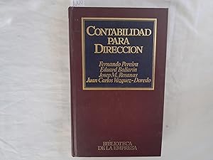 Imagen del vendedor de Contabilidad para direccin. Coleccin Biblioteca de la Empresa. Nmero 3. a la venta por Librera "Franz Kafka" Mxico.