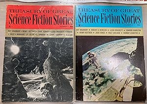 Treasury of Great Science Fiction Stories Number 1 and 2 Photos are of the actual item listed here