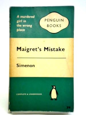 Imagen del vendedor de Maigret's Mistake a la venta por World of Rare Books