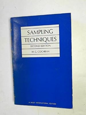 Immagine del venditore per Sampling Techniques venduto da WeBuyBooks