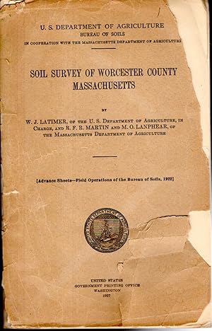 Seller image for Soil Survey of Worcester County, Massachusetts for sale by Dorley House Books, Inc.