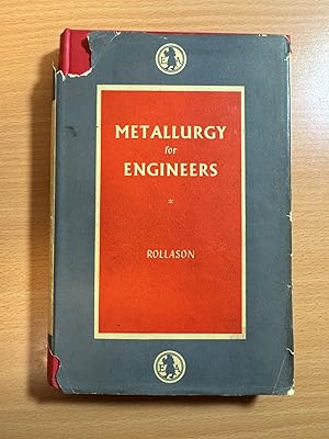 Bild des Verkufers fr Metallurgy for Engineers zum Verkauf von Quality Books UK