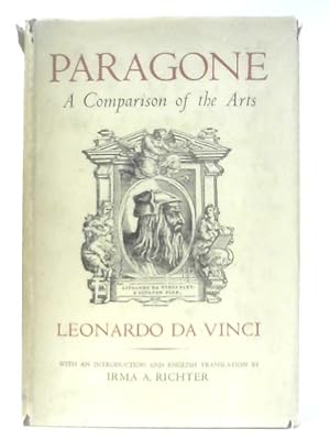 Seller image for Paragone: A Comparison of the Arts by Leonardo da Vinci for sale by World of Rare Books
