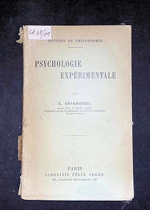 Image du vendeur pour Psychologie experimentale mis en vente par LibrairieLaLettre2