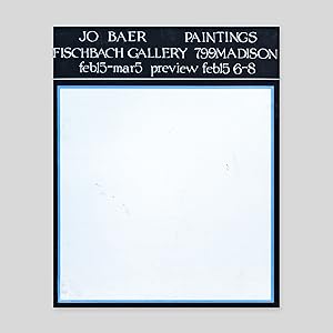 Seller image for Jo Baer Paintings for sale by Studio Bruno Tonini / Tonini Editore