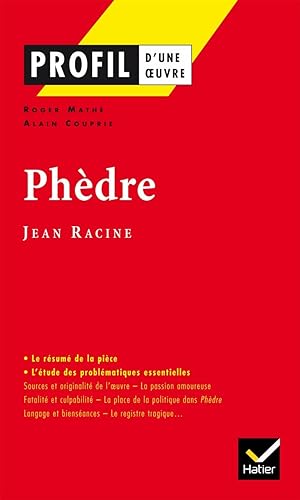 Seller image for Profil d'une oeuvre: Phedre for sale by Dmons et Merveilles