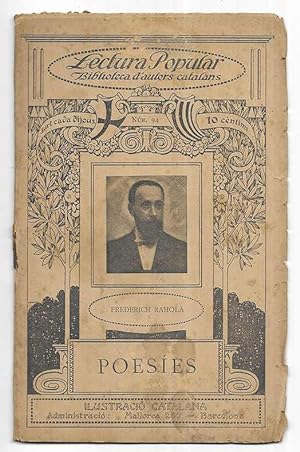 Poesíes Frederich Rahola t Lectura Popular Biblioteca d'autors catalans Nº 94