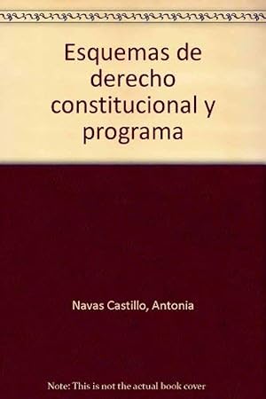 Imagen del vendedor de Esquemas de derecho constitucional y programa a la venta por Imosver