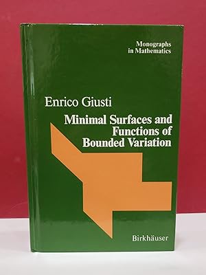 Seller image for Minimal Surfaces and Functions of Bounded Variation for sale by Moe's Books