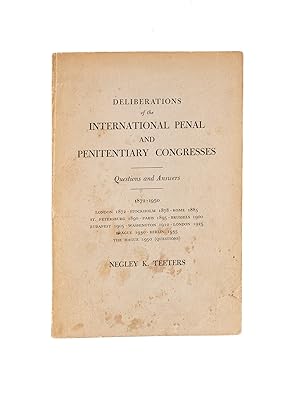 Seller image for Deliberations of the International Penal and Penitentiary Congresses; for sale by The Lawbook Exchange, Ltd., ABAA  ILAB