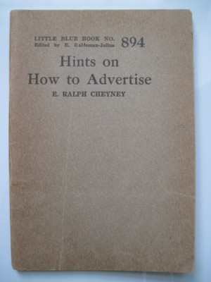 Hints on How to Advertise. Little Blue Book No. 894