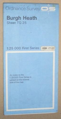 Burgh Heath. 1:25000 First Series Map Sheet TQ 25