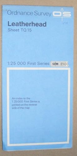 Leatherhead. 1:25000 First Series Map Sheet TQ 15