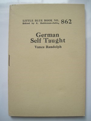 Seller image for German Self Taught. Little Blue Book No. 862 for sale by Reflection Publications