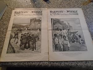 Seller image for 2 Harper's Weekly jan 14 and Mar 18 1899 Second Invasion of Cuba for sale by Joseph M Zunno