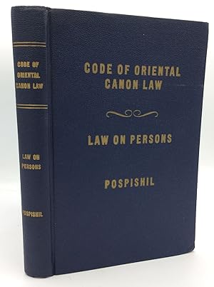 Immagine del venditore per THE LAW ON PERSONS: Rites - Persons in General - Clergy and Hierarchy - Monks and Religious - Laity venduto da Kubik Fine Books Ltd., ABAA