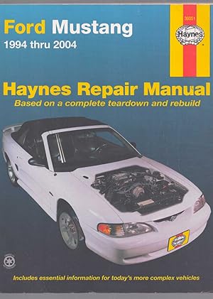 Seller image for FORD MUSTANG 1994-2004 Hayne's Automotive Repair Manual for sale by The Avocado Pit
