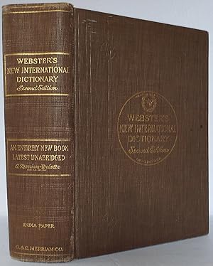 Seller image for Webster's New International Dictionary of the English Language Second Edition Unabridged. India Paper for sale by The Wild Muse