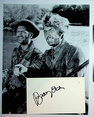 Autograph of Buddy Ebsen, with an 8x10 photo of him from the Davy Crockett 1950's Disney series