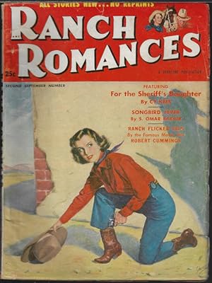 Bild des Verkufers fr RANCH ROMANCES: September, Sept. 11, 1953; Second Sept. Number zum Verkauf von Books from the Crypt