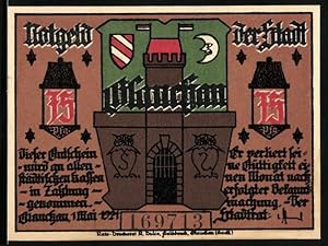 Bild des Verkufers fr Notgeld Glauchau 1921, 75 Pfennig, Kleiner Junge rettet die Ehre der Stadt zum Verkauf von Bartko-Reher