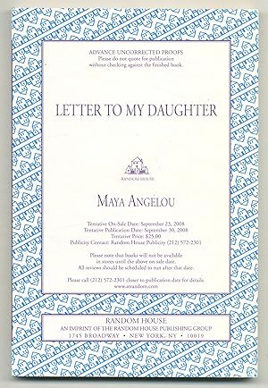 Image du vendeur pour Letter to My Daughter mis en vente par Between the Covers-Rare Books, Inc. ABAA