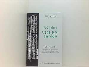 Bild des Verkufers fr 700 Jahre Volksdorf 1296 - 1996 zum Verkauf von Book Broker