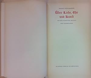 Bild des Verkufers fr ber Liebe, Ehe und Kunst. Aus den Schriften, Briefen und Tagebchern. zum Verkauf von books4less (Versandantiquariat Petra Gros GmbH & Co. KG)